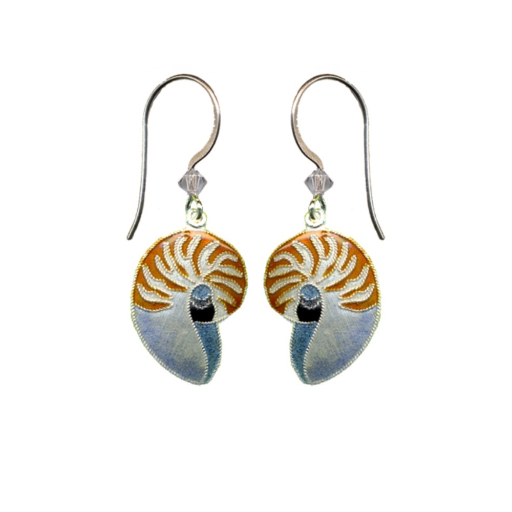 Nautilus Earrings - Picture 2 of 2